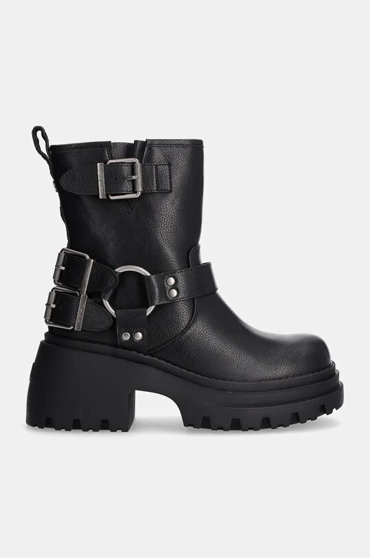 Buffalo botki Bravr Biker Lo 1220067.BLK czarny AW24