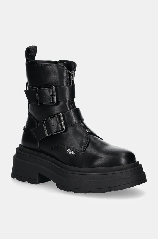 Buffalo botki Mars Biker nieocieplane czarny 1622541.BLK