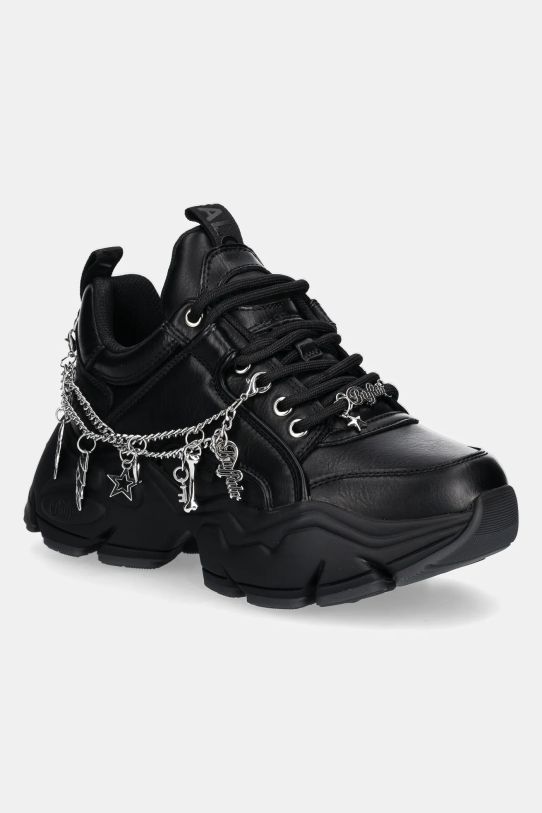 Buffalo sneakers Binary Charm Planet friendly negru 1636279.BLK