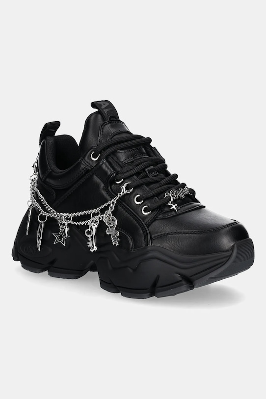 Buffalo sneakersy Binary Charm Planet friendly czarny 1636279.BLK