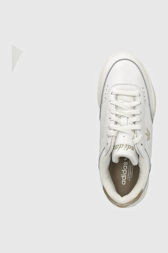 Kožené sneakers boty adidas Originals Court Super bílá IF9432