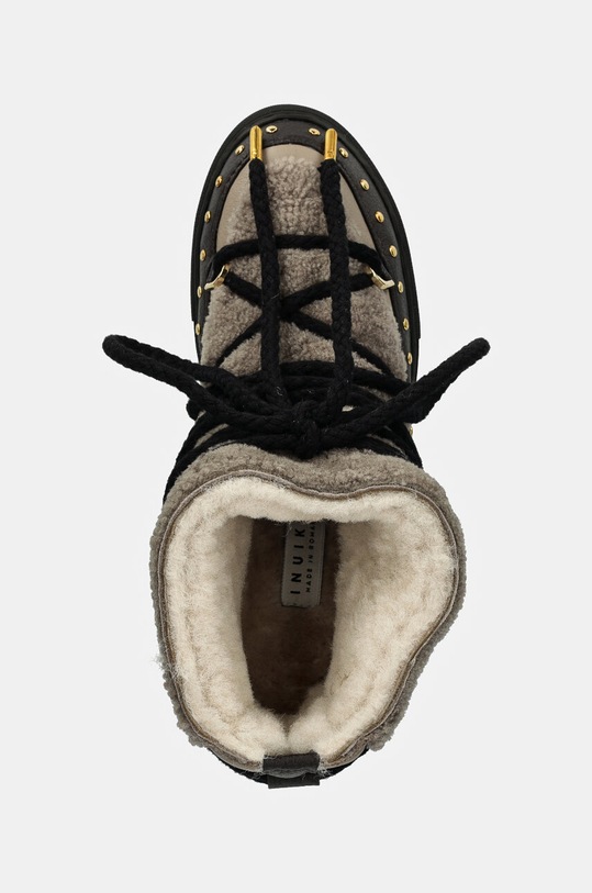 Inuikii bocanci de piele Curly Rock Wedge bej 75103.076.Taupe