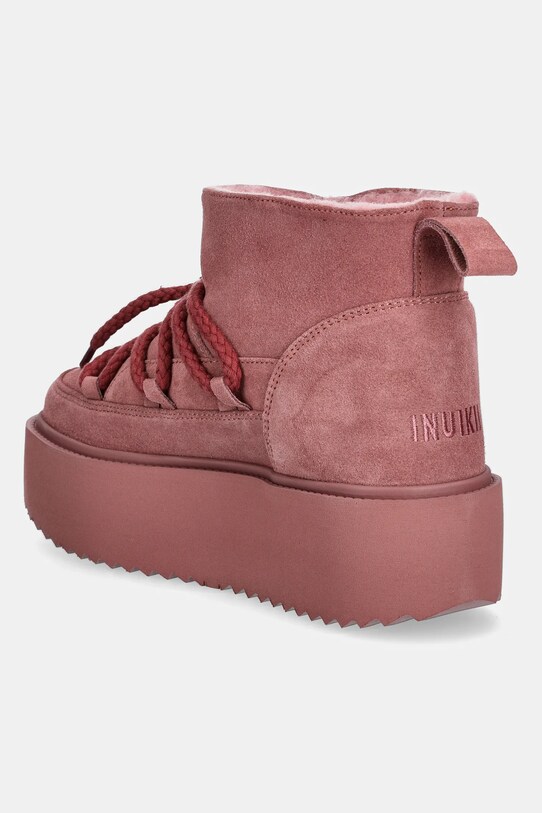 Обувь Замшевые сапоги Inuikii Classic Low Platform 75204.004.DustyRose розовый