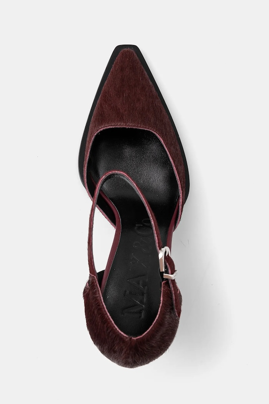 MAX&Co. czółenka skórzane bordowy 2426526037200