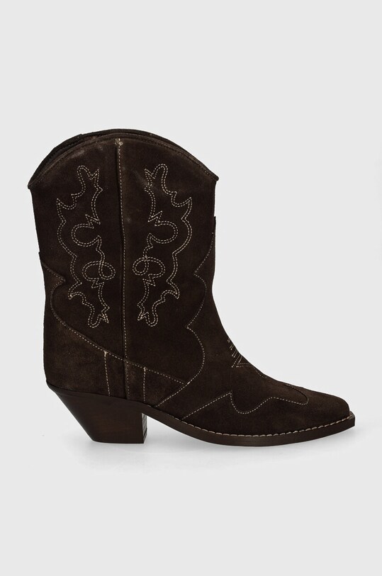 Bianco cizme de cowboy din piele intoarsa BIAISABEL 11301444 maro AW24