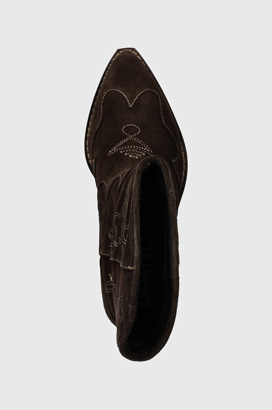 Kaubojske čizme od brušene kože Bianco BIAISABEL smeđa 11301444