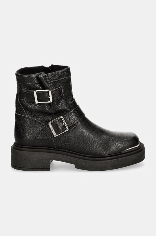 Steve Madden botki skórzane Choice SM11003227.017 czarny AW24