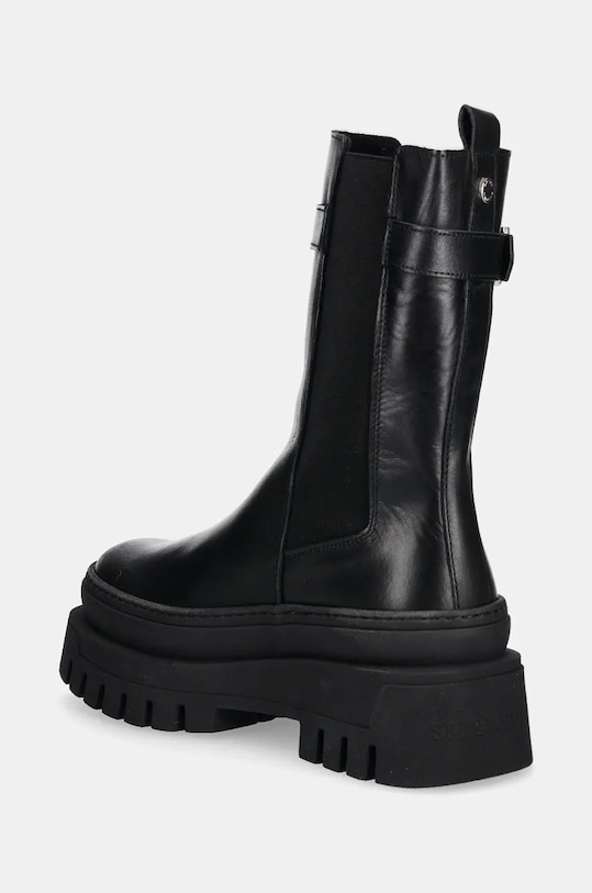 Boty Kožené kotníkové boty Steve Madden Crusher SM11003328.001 černá