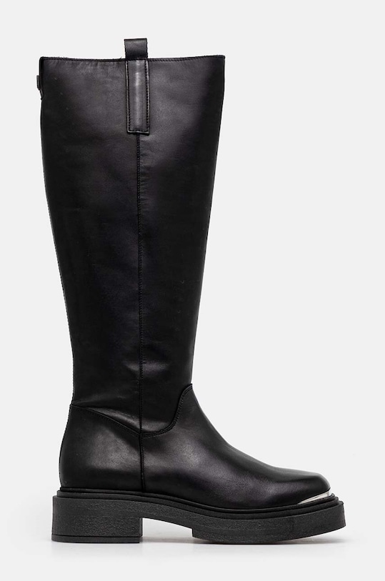 Шкіряні чоботи Steve Madden Constance SM11003238.017 чорний AW24