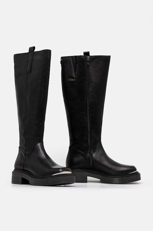 Шкіряні чоботи Steve Madden Constance чорний SM11003238.017