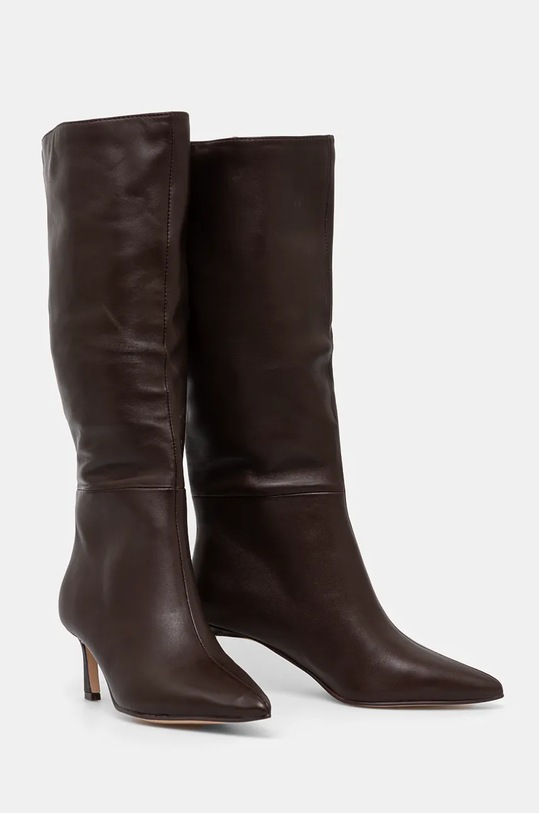 Παπούτσια Δερμάτινες μπότες Steve Madden Lavan SM11003290.207 καφέ