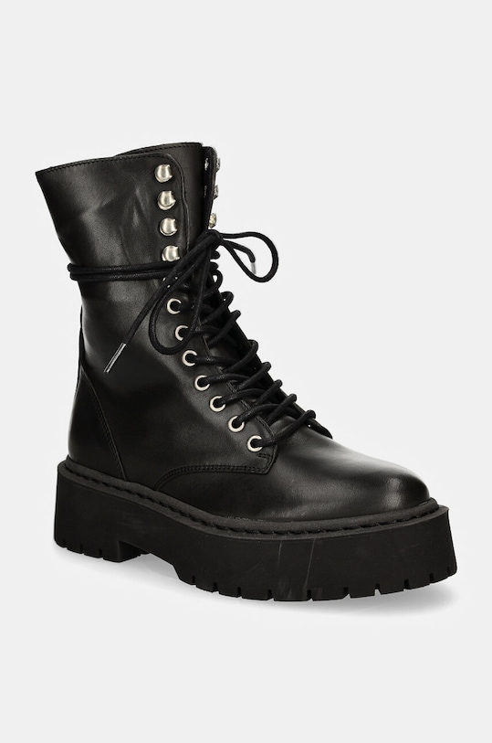 Кожаные полусапоги Steve Madden Skywen без утепления чёрный SM11003283.017