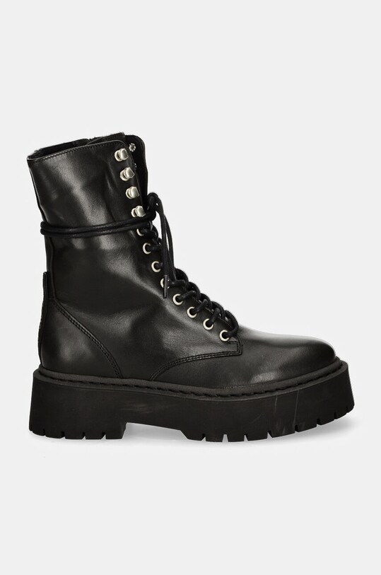 Steve Madden bocanci de piele Skywen SM11003283.017 negru AW24