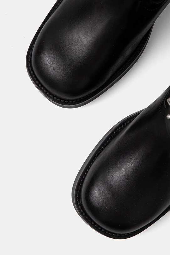 Δερμάτινες μπότες Steve Madden Brenna μαύρο SM11003351.017