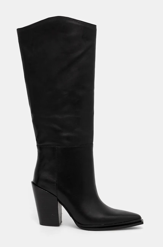 Δερμάτινες μπότες Steve Madden Bronty SM11003353.017 μαύρο AW24