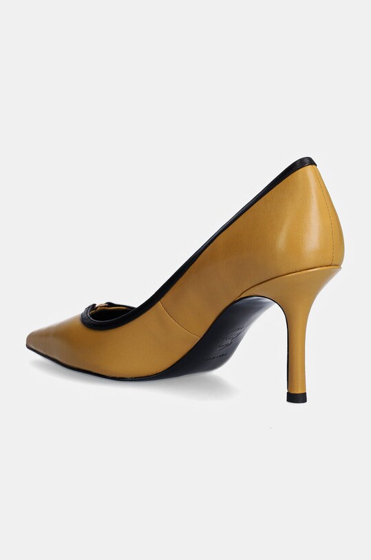 Încălțăminte Tory Burch stilettos de piele Double T Buckle Pump 155737.200 maro