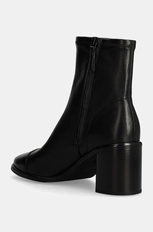 Încălțăminte Tory Burch cizme de piele Cap-Toe Heel Ankle Boot 159425.006 negru