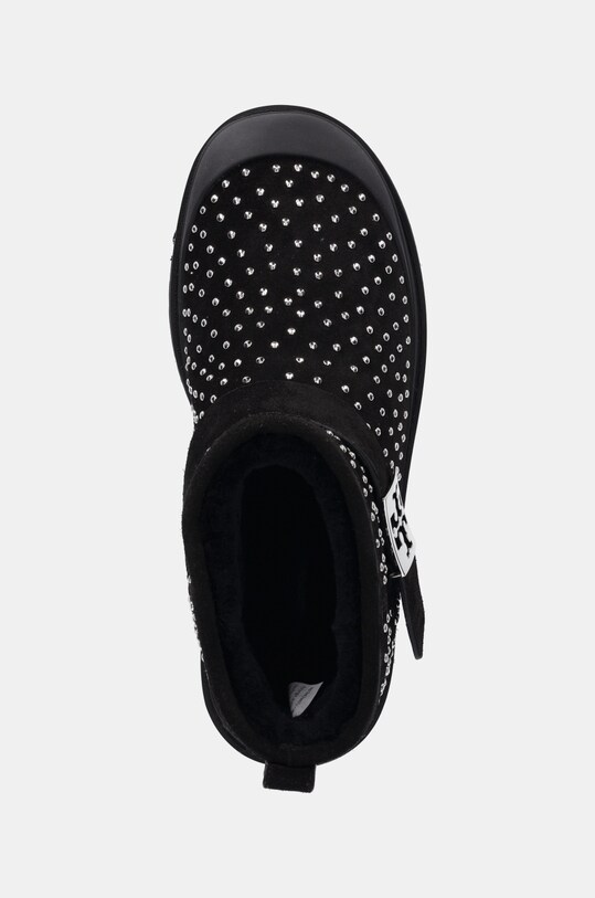 Замшеві чоботи Tory Burch Mellow Shearling Stud Platform Boot чорний 165420.006