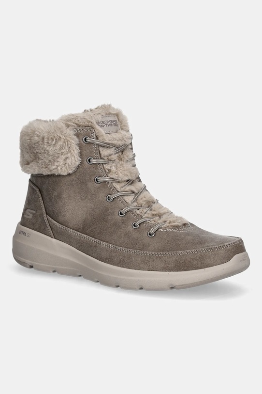 Nízké kozačky Skechers GLACIAL ULTRA WOND nezateplené hnědá 144202