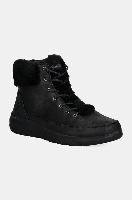 Skechers botki GLACIAL ULTRA WOND tekstylny czarny 144202
