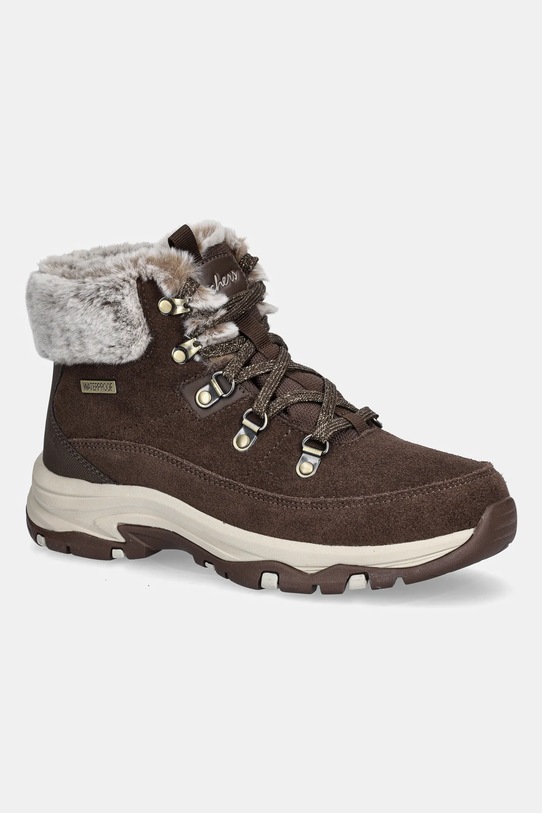 Skechers śniegowce TREGO SNOW WORRIES syntetyczny brązowy 167882