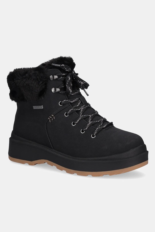 Μπότες χιονιού Skechers PARK CITY απομίμηση λείου δέρματος μαύρο 168087