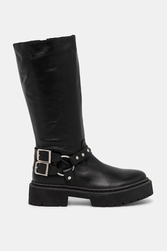 Kožne čizme Steve Madden Gayet SM11003411.017 crna AW24