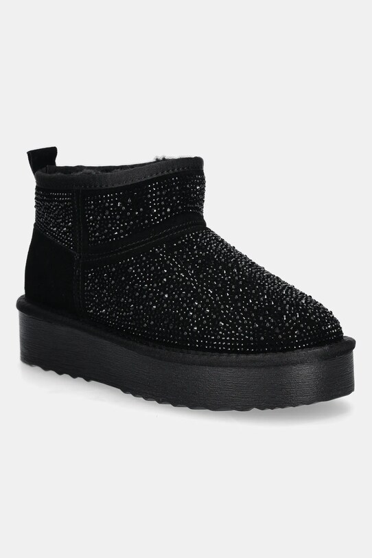 Steve Madden cizme de zapada din piele intoarsa Clydes izolat negru SM11003465.02S