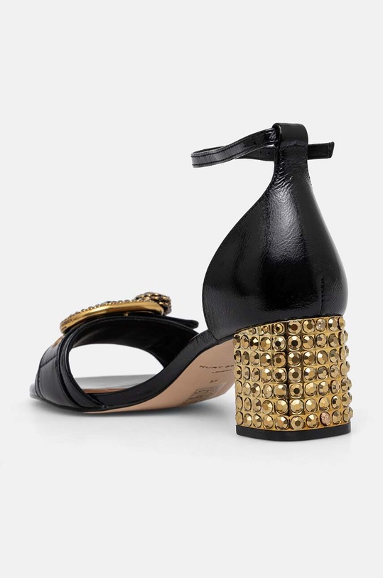 Încălțăminte Kurt Geiger London sandale de piele Mayfair Block Mid Heel 9990500309.BLACK negru