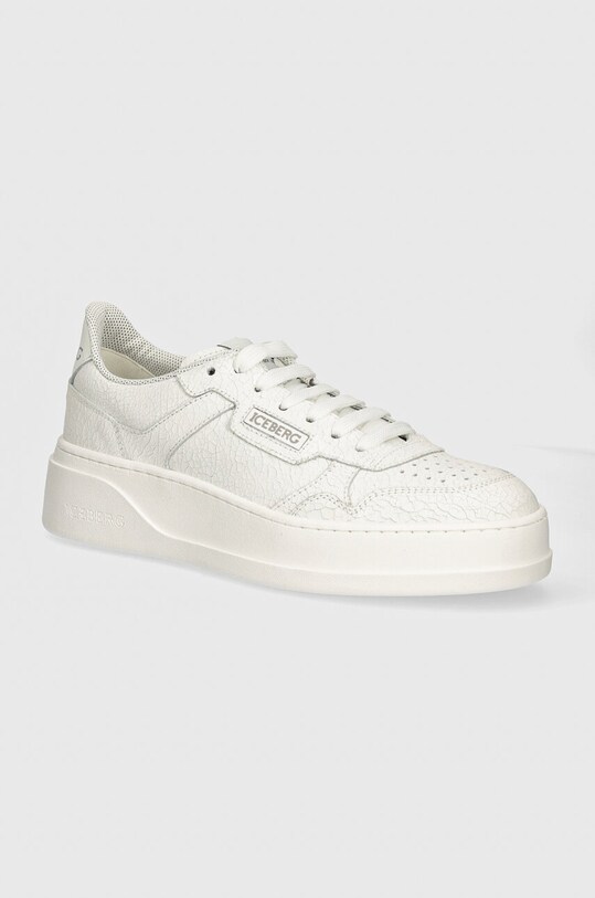 Кожаные кроссовки Iceberg Clock V2 платформа белый ID211305
