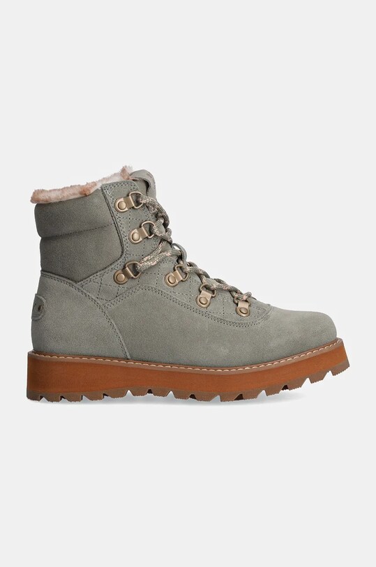 Semišové topánky Roxy Bradie ARJB700758 zelená AW24