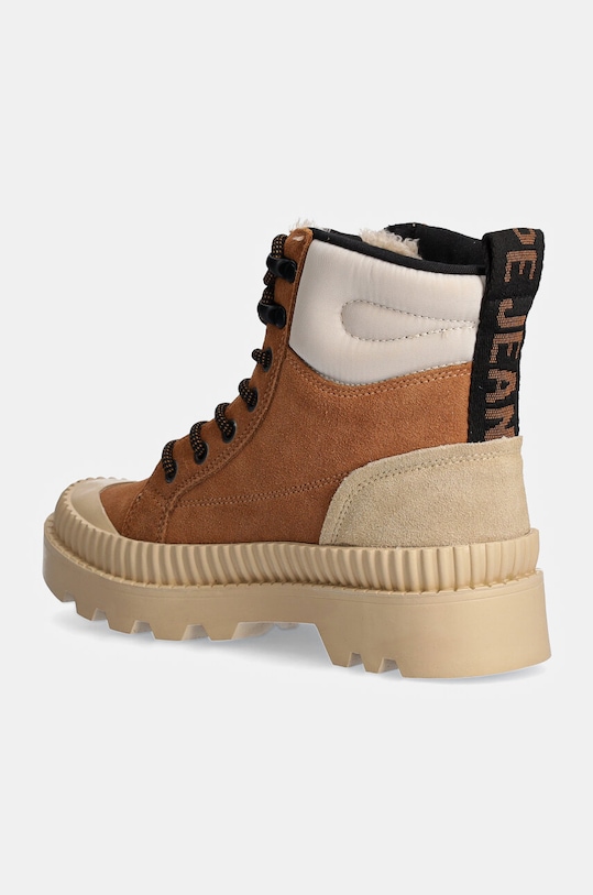 Obuwie Pepe Jeans workery zamszowe PLS50538 PLS50538 brązowy