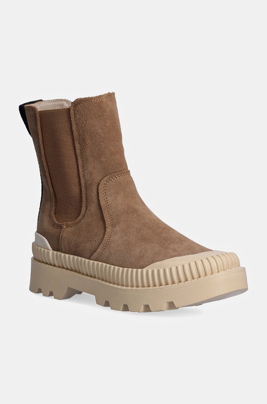 Pepe Jeans botine din piele intoarsa PLS50539 5-8 cm maro PLS50539