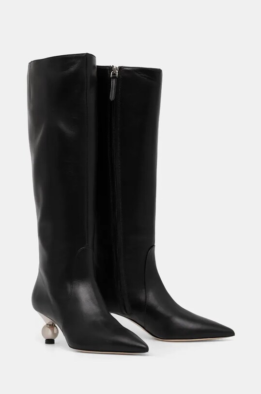 Кожаные сапоги Weekend Max Mara ASSIRO 2425796015600.B.ASSIRO чёрный AW24