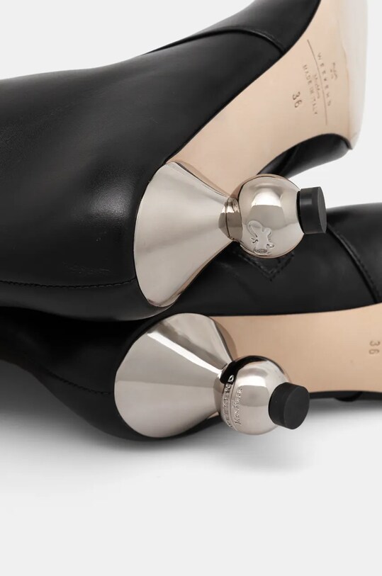 Кожаные сапоги Weekend Max Mara ASSIRO 2425796015600.B.ASSIRO чёрный