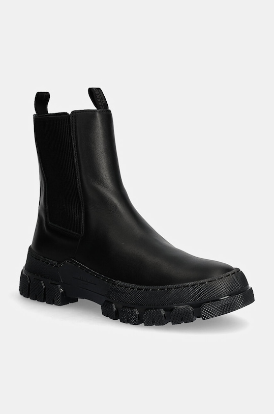 Weekend Max Mara cizme de piele ELLISSE neizolat negru 2425796035600.B.ELLISSE