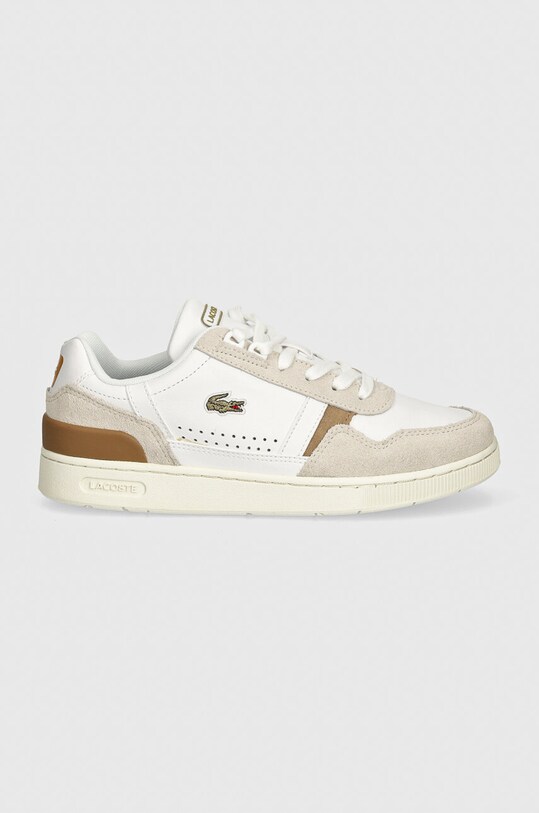 Lacoste sneakers din piele T-CLIP 0722 1 COU SFA 43SFA0009 alb AW24