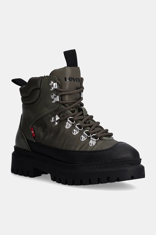 Nízké kozačky Levi's CANYON textilní zelená 000D4.0001