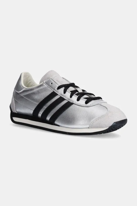 Kožené tenisky adidas Originals Country OG W usňová koža strieborná JH6337