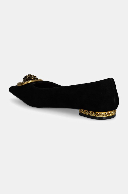 Kurt Geiger London balerini din piele intoarsa Chelsea Point Flat 3418500209.BLACK negru AW24