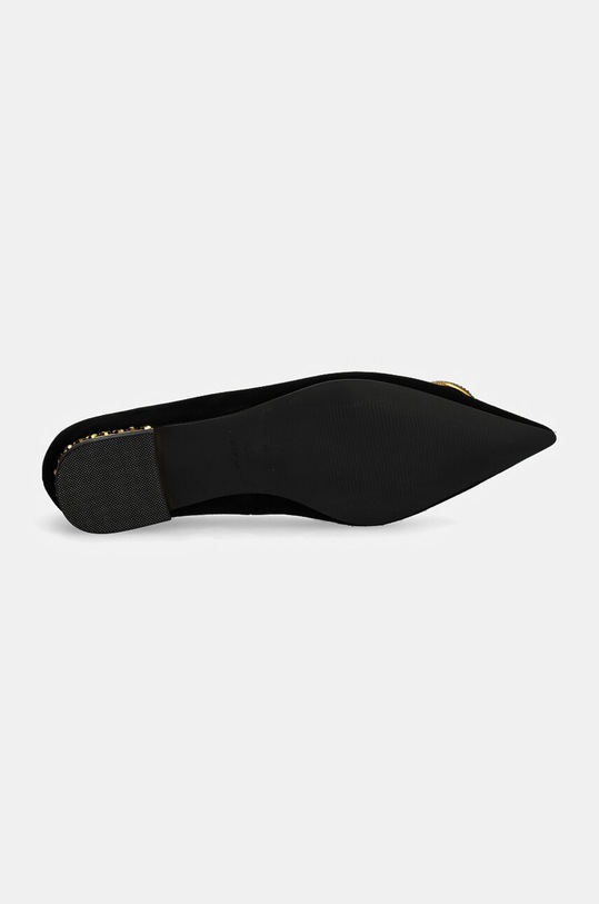 Kurt Geiger London balerini din piele intoarsa Chelsea Point Flat negru 3418500209.BLACK