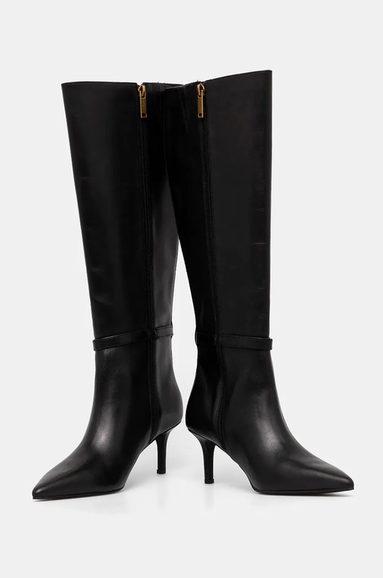 Kurt Geiger London kozaki skórzane Kensington Flexi Knee czarny 3538900109.BLACK