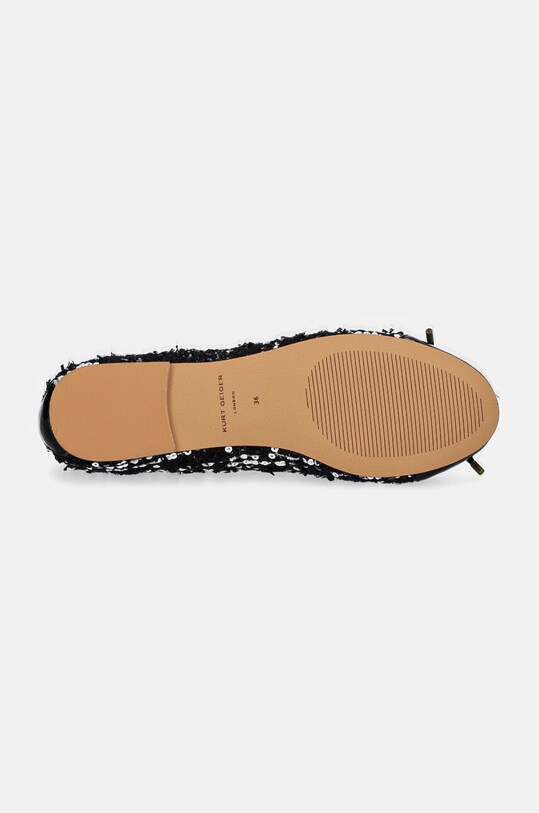 Baleríny Kurt Geiger London Eagle Ballerina 9790601639.BLKWHT černá