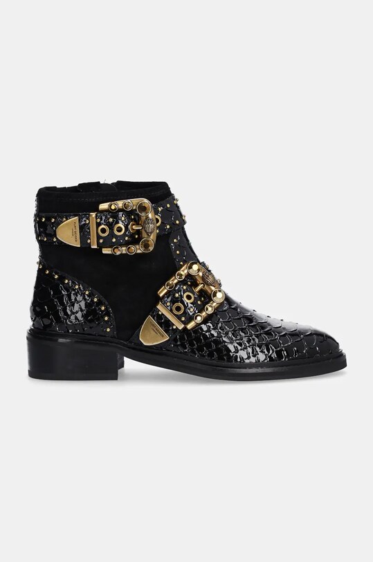 Kurt Geiger London cizme de piele Maddox Ankle Bootie 3481105219.BLACKCOMB negru AW24