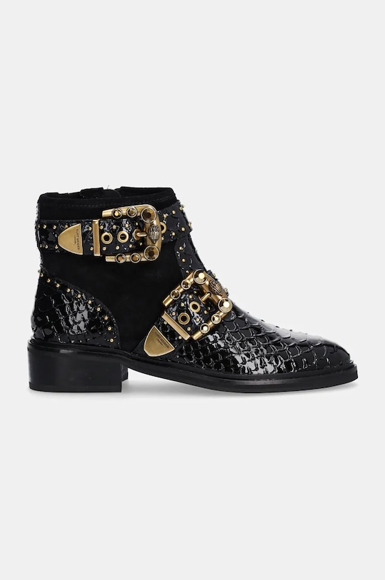 Kožené kotníkové boty Kurt Geiger London Maddox Ankle Bootie 3481105219.BLACKCOMB černá AW24
