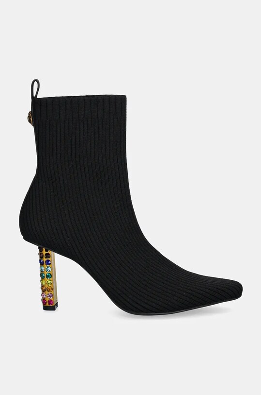 Kurt Geiger London bokacsizma Mayfair Knit Ankle Boot 3438905609.BLACKCOMB fekete AW24