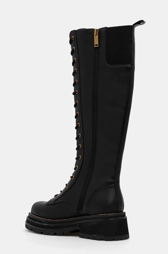 Încălțăminte Kurt Geiger London cizme de piele Chelsea Combat Knee Boot 3516600109.BLACK negru