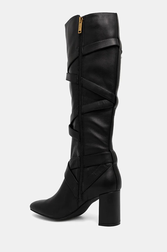 Obuv Kožené čižmy Kurt Geiger London Mayfair Strappy Knee Boot 3483800109.BLACK čierna