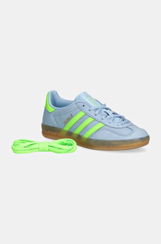 Tenisice od nubuk kože adidas Originals Gazelle Indoor W JI1372 plava