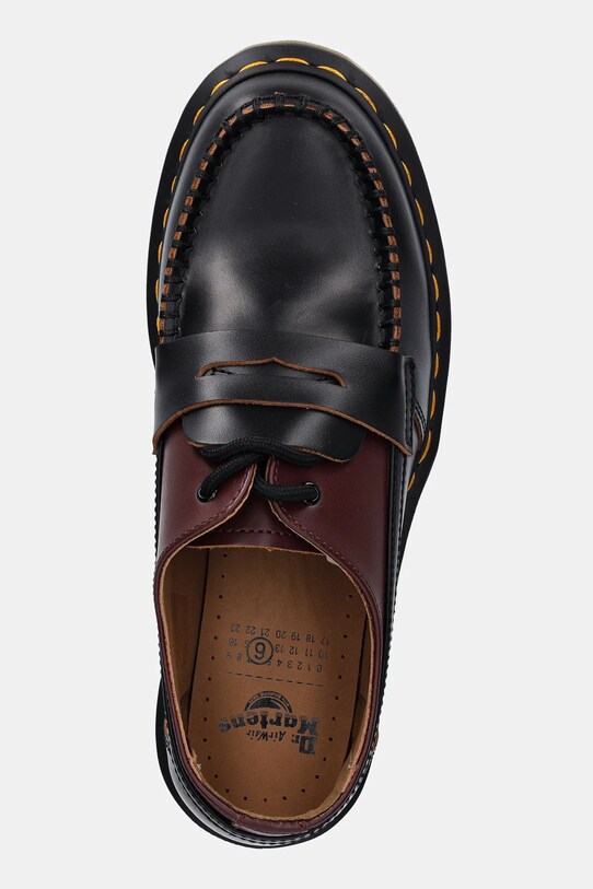 MM6 Maison Margiela mocasini de piele MM6 Maison Margiela x Dr. Martens burgundia S66WR0029.P8031
